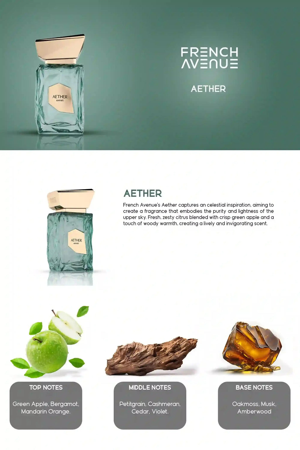 Aether Extrait Perfume 100ml EDP French Avenue
