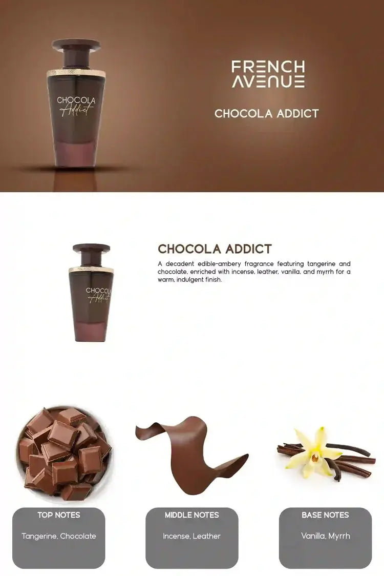 Chocola Addict Perfume 100ml EDP French Avenue