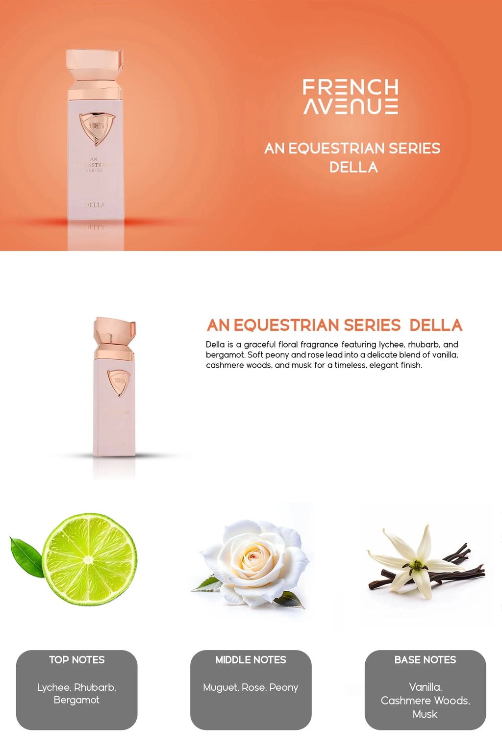 Della Equestrian Series Perfume 100ml EDP By French Avenue