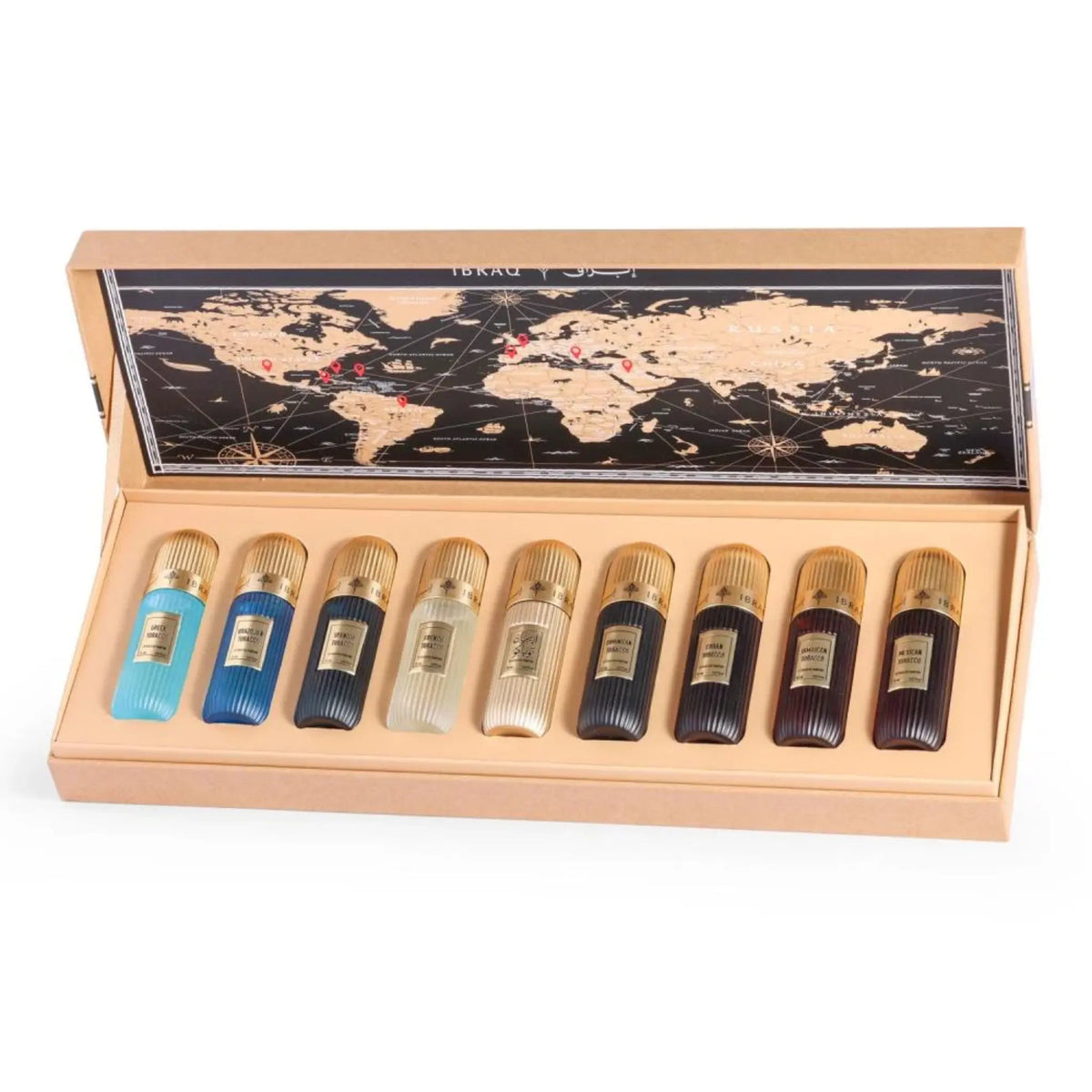 IBRAQ Tobacco Collection Set Of 9 x 20ml Extrait de Parfum