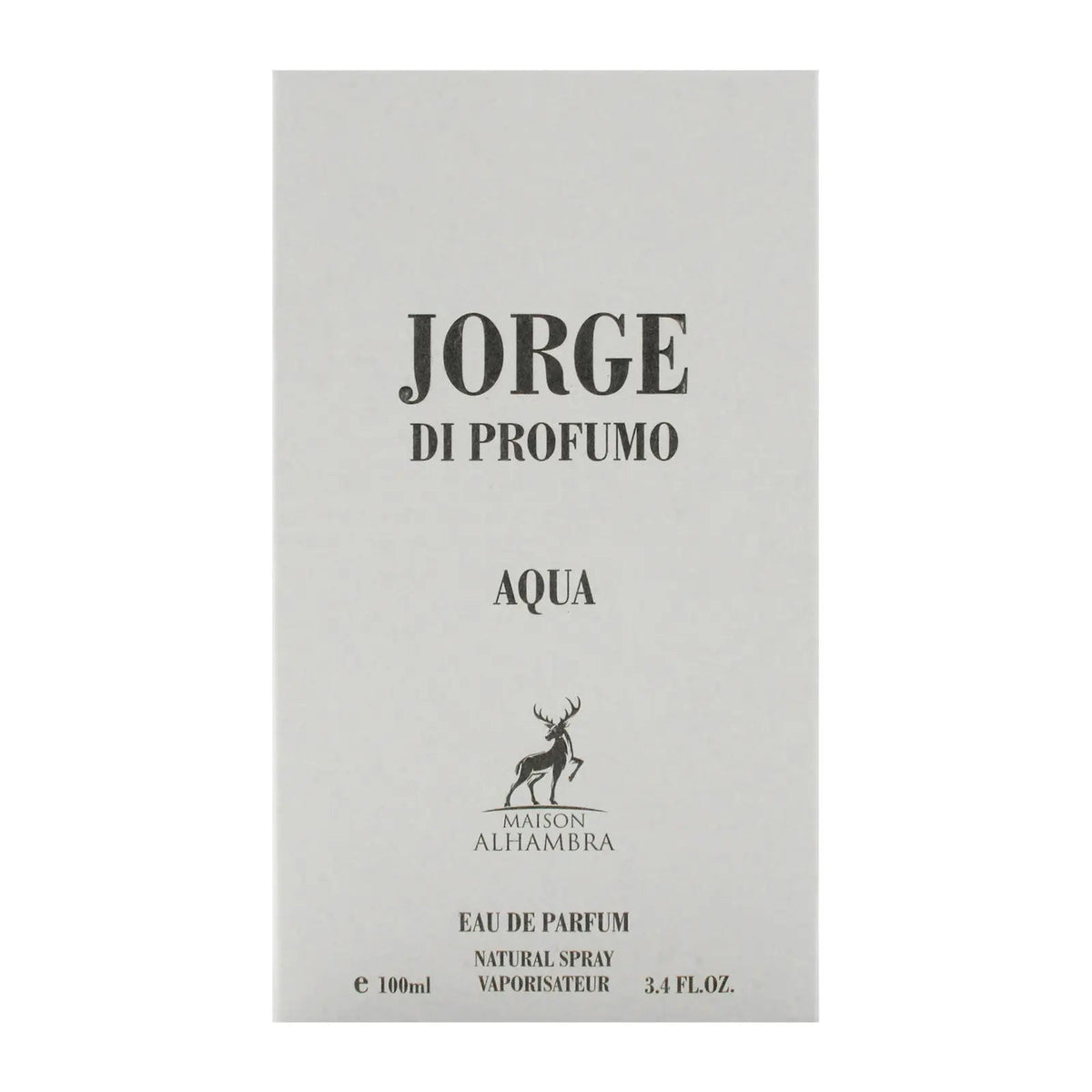 Jorge Di Profumo Aqua Perfume 100ml EDP Maison Alhambra